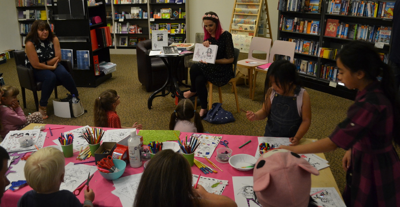 Children at the Hatfield Waterstones event
