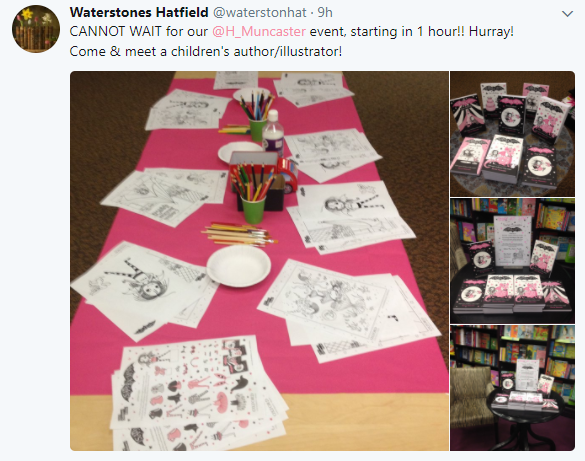 Hatfield Waterstones events promotion