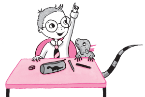 Bruno from Isadora Moon asking a question small