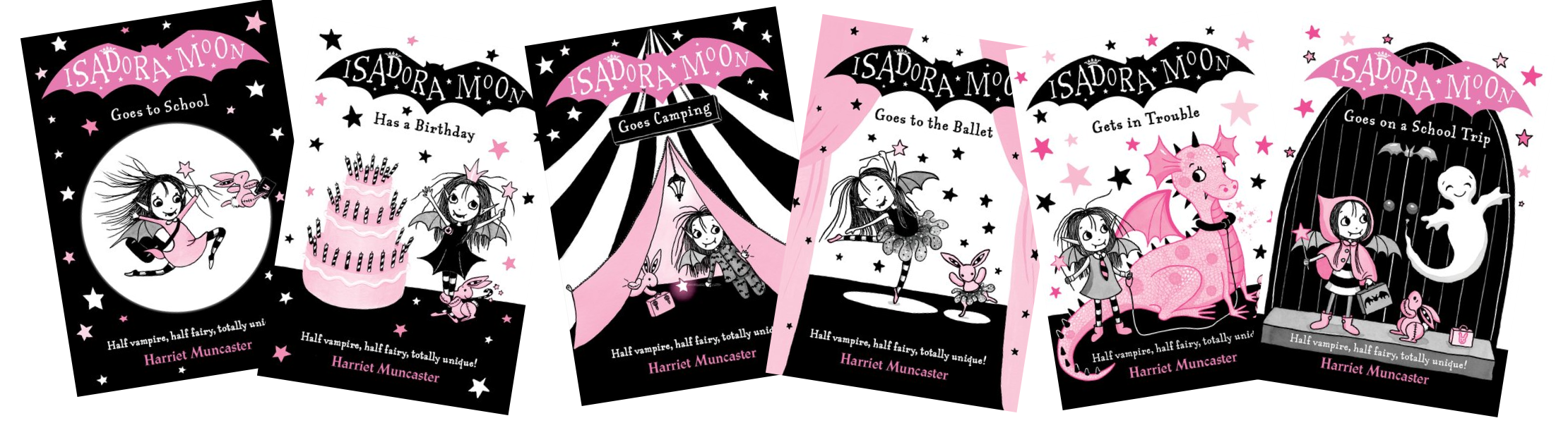 The first six Isadora Moon covers