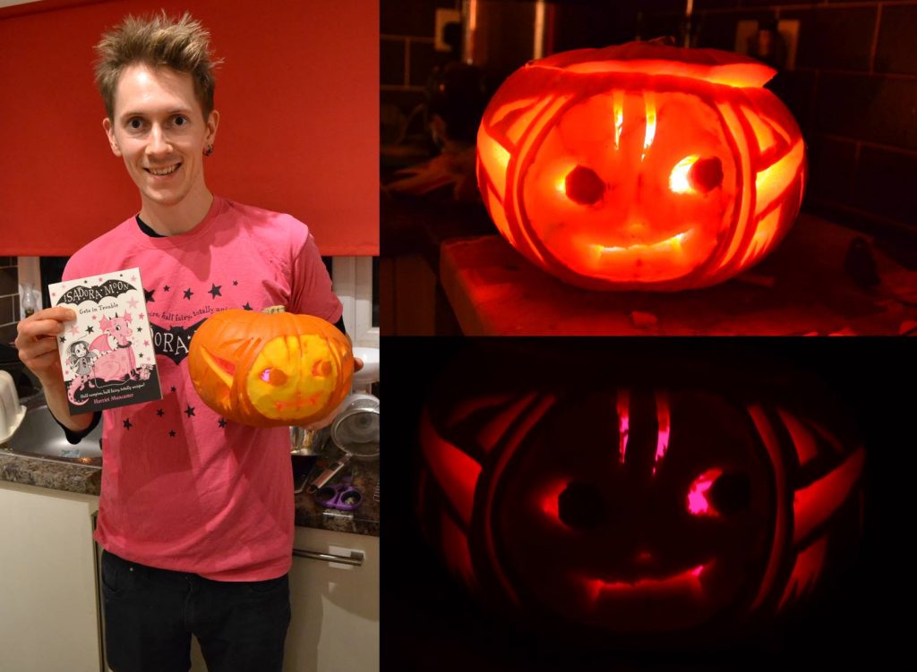 Henry's Isadora Moon Halloween pumpkin