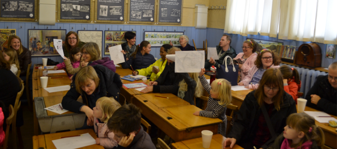 Attendees at Harriet Muncaster's event at Hitchin Children's Book Festival