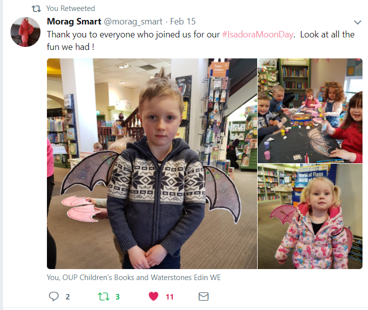 Isadora Moon Day Party at Waterstones Edinburgh