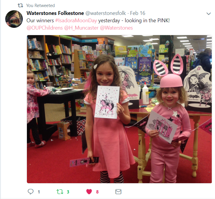 Isadora Moon Day Party at Waterstones Folkestone