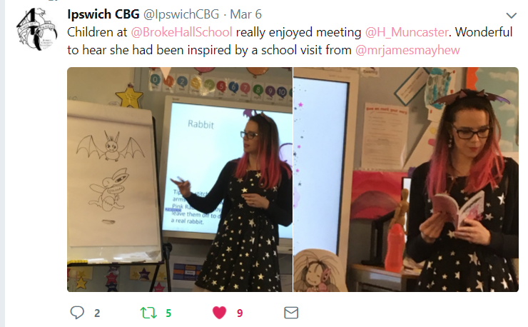 Harriet Muncaster at Broke Hall School Ipswich