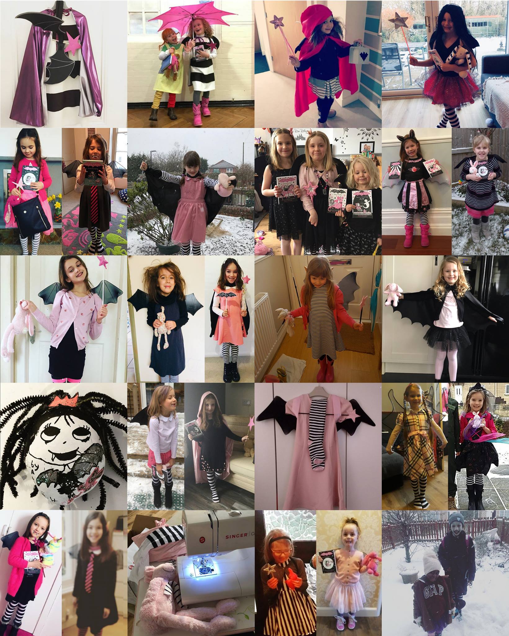 Isadora Moon World Book Day Costume Montage