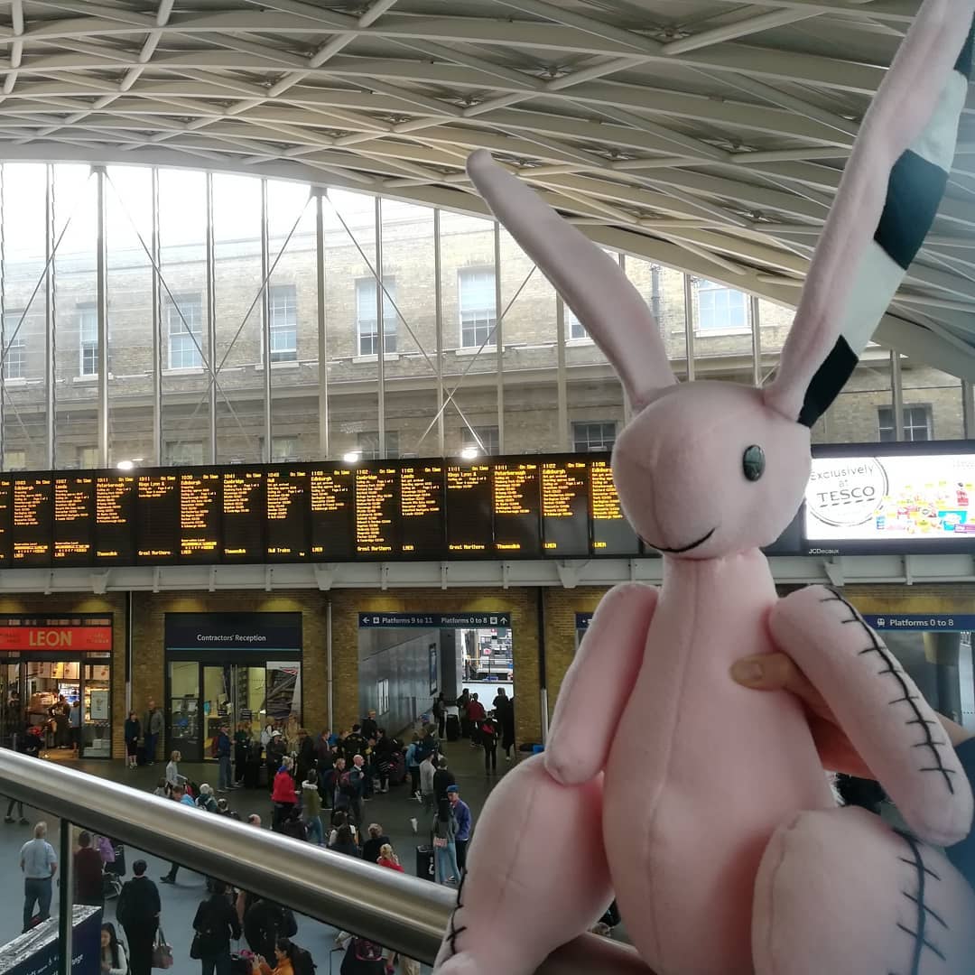 Isadora Moon's Pink Rabbit at London Kings Cross