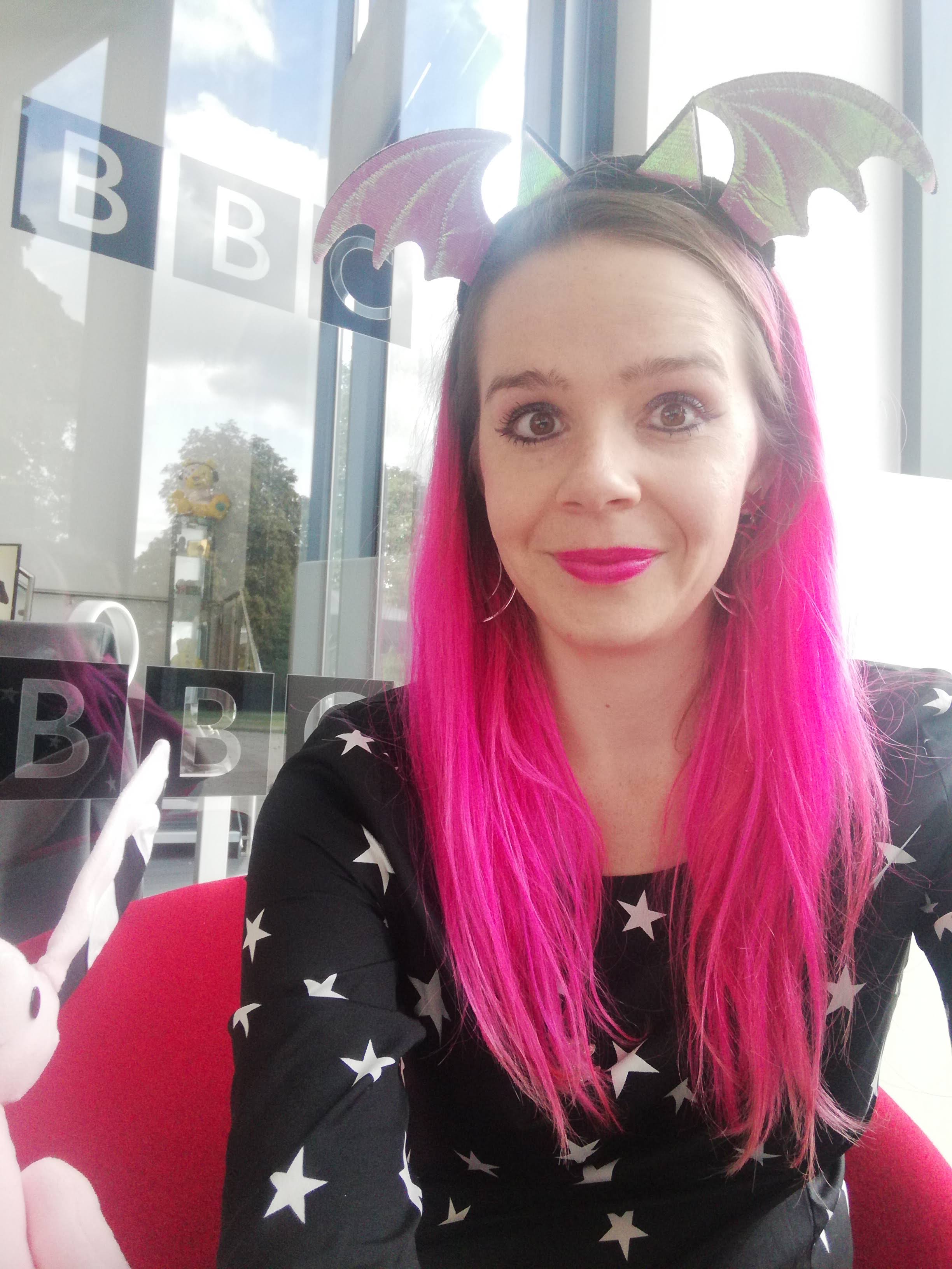 Harriet Muncaster before BBC Three Counties Radio Interview
