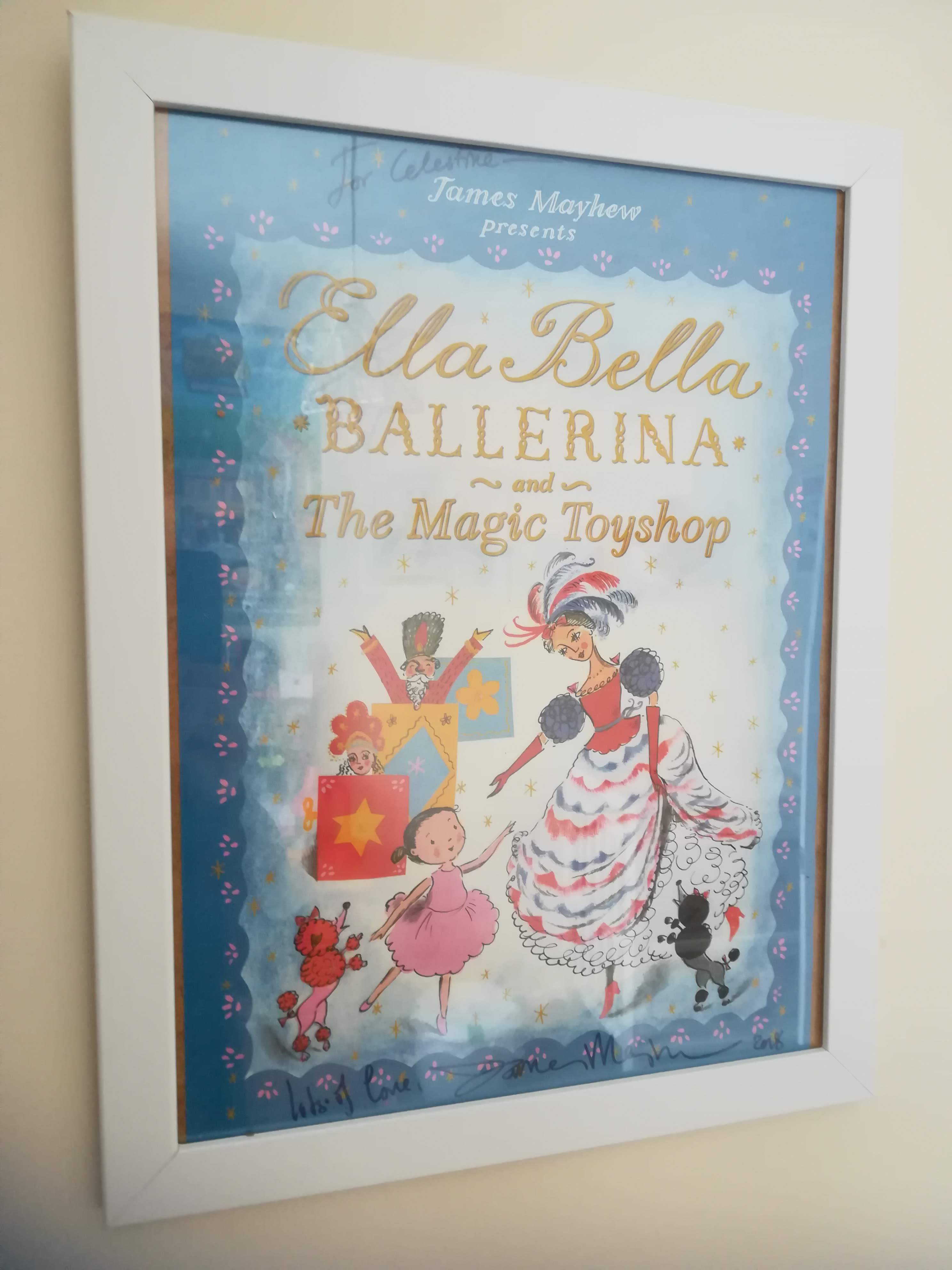 Signed James Mayhew Ella Bella Ballerina Poster