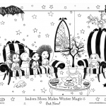 Click to download the Isadora Moon and Friends Drinking Hot Chocolate Colouring Sheet