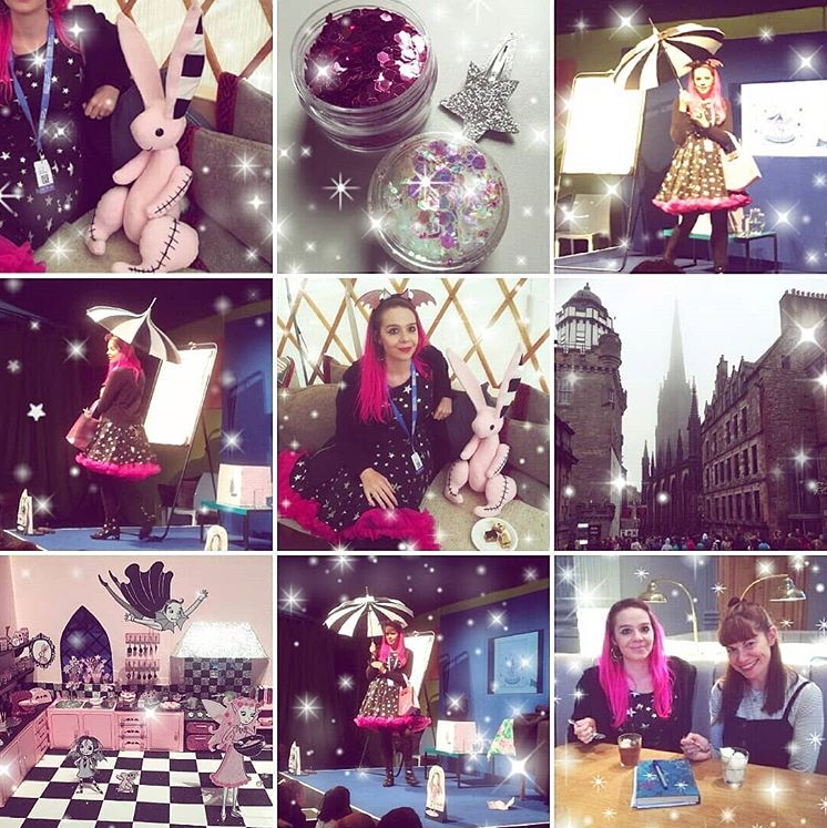 Harriet Muncaster promoting Isadora Moon in Edinburgh