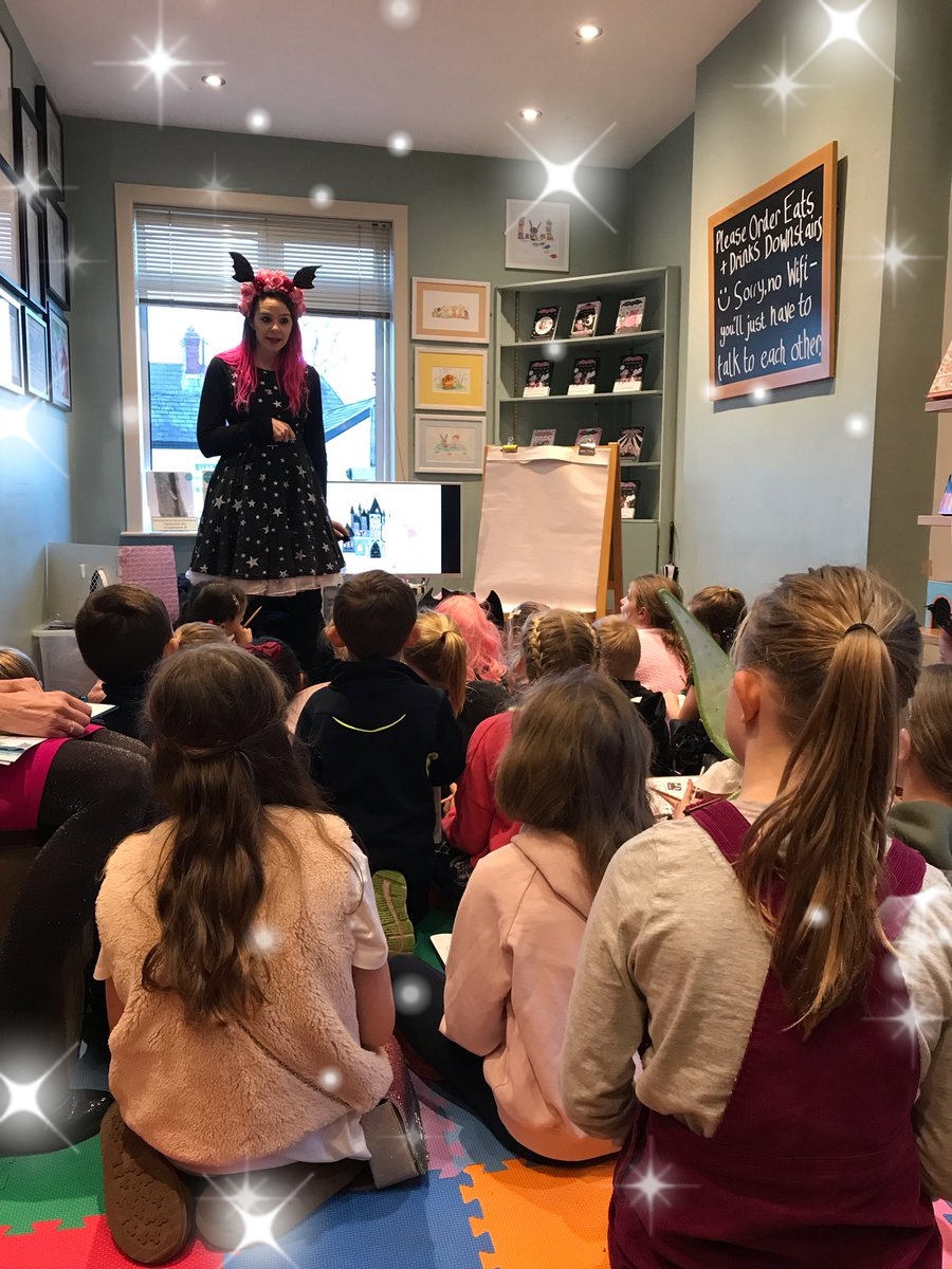 Isadora Moon party with Harriet Muncaster at Simply Books in Stockport