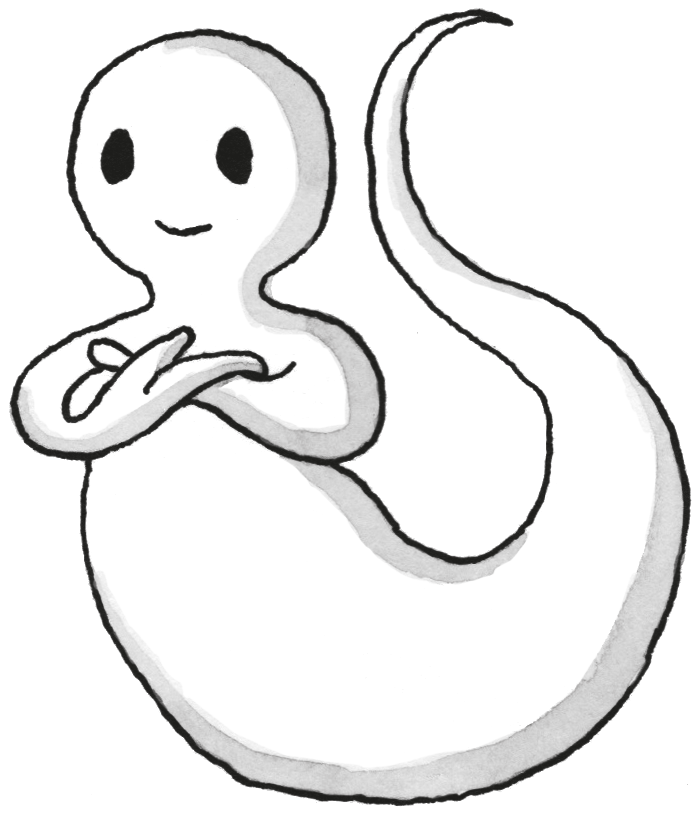 Oscar the ghost from Isadora Moon