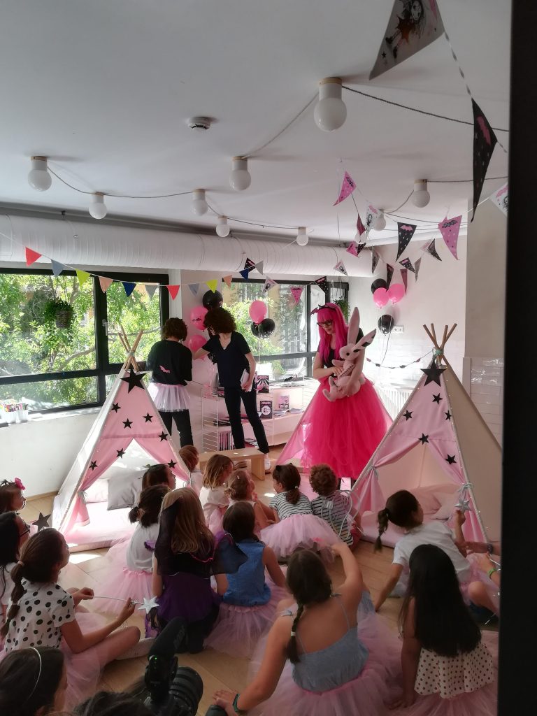 Harriet Muncaster at Isadora Moon Party in Madrid