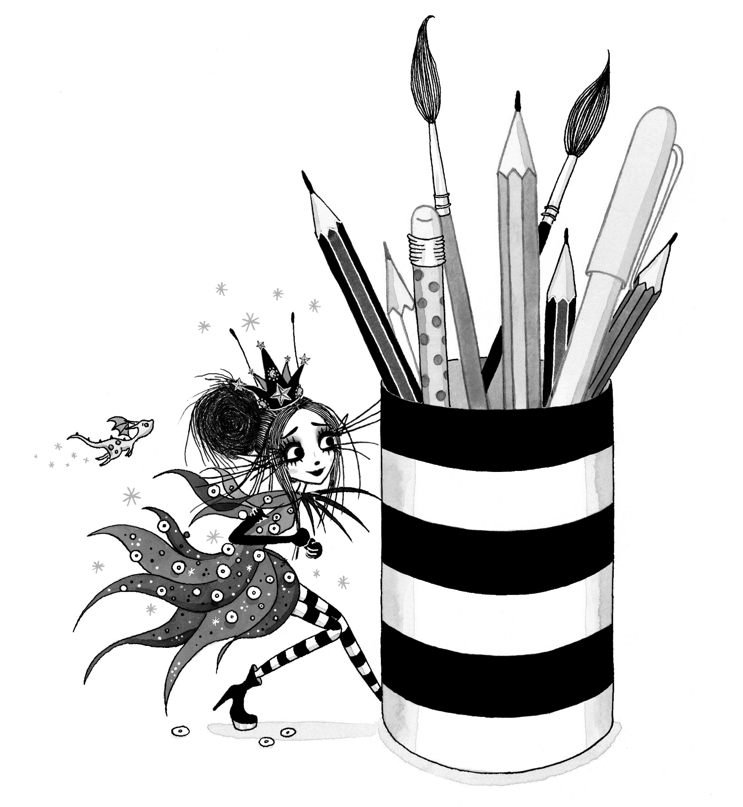Victoria Stitch Pencil Pot