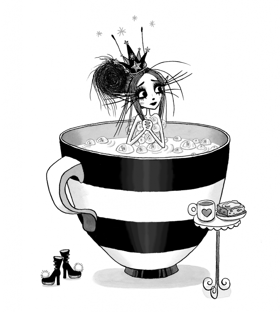Victoria Stitch in teacup bath 2 by Harriet Muncaster
