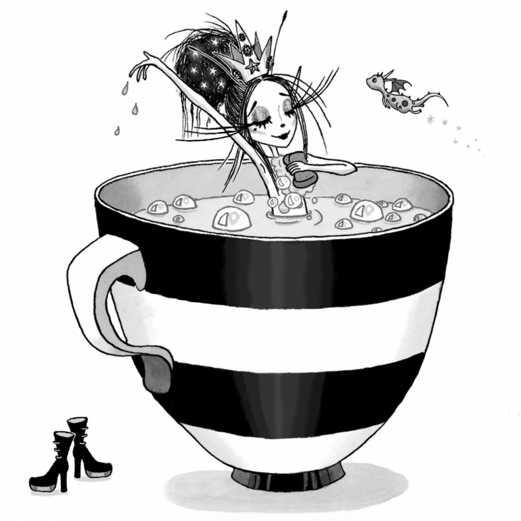 Victoria Stitch in teacup bath 3 by Harriet Muncaster